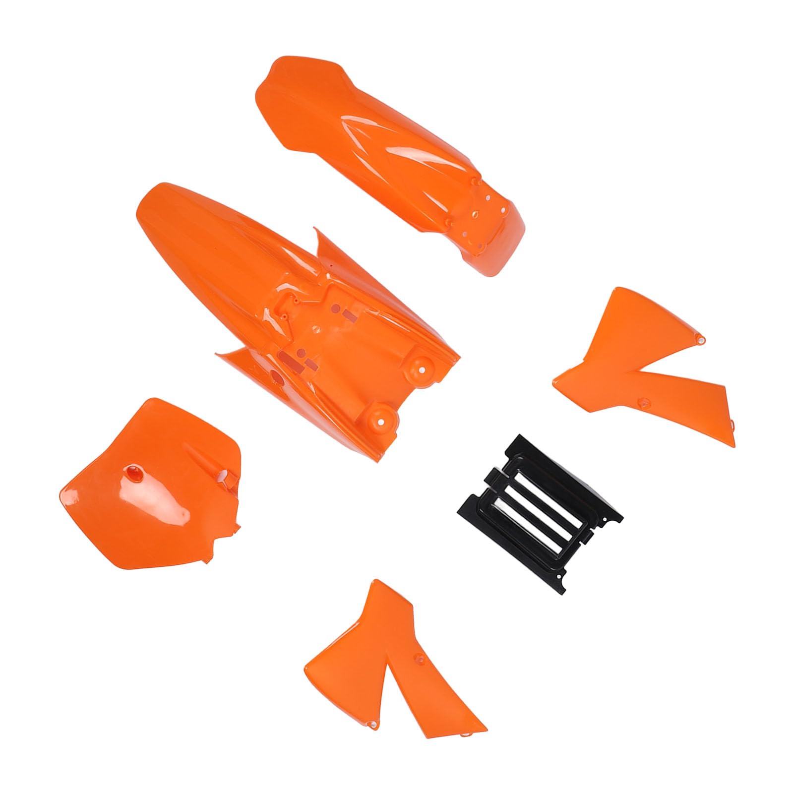 Orangefarbenes Motorrad-Verkleidungsset mit Vorderrad-Kotflügelschutz für Senior Junior SX SR JR