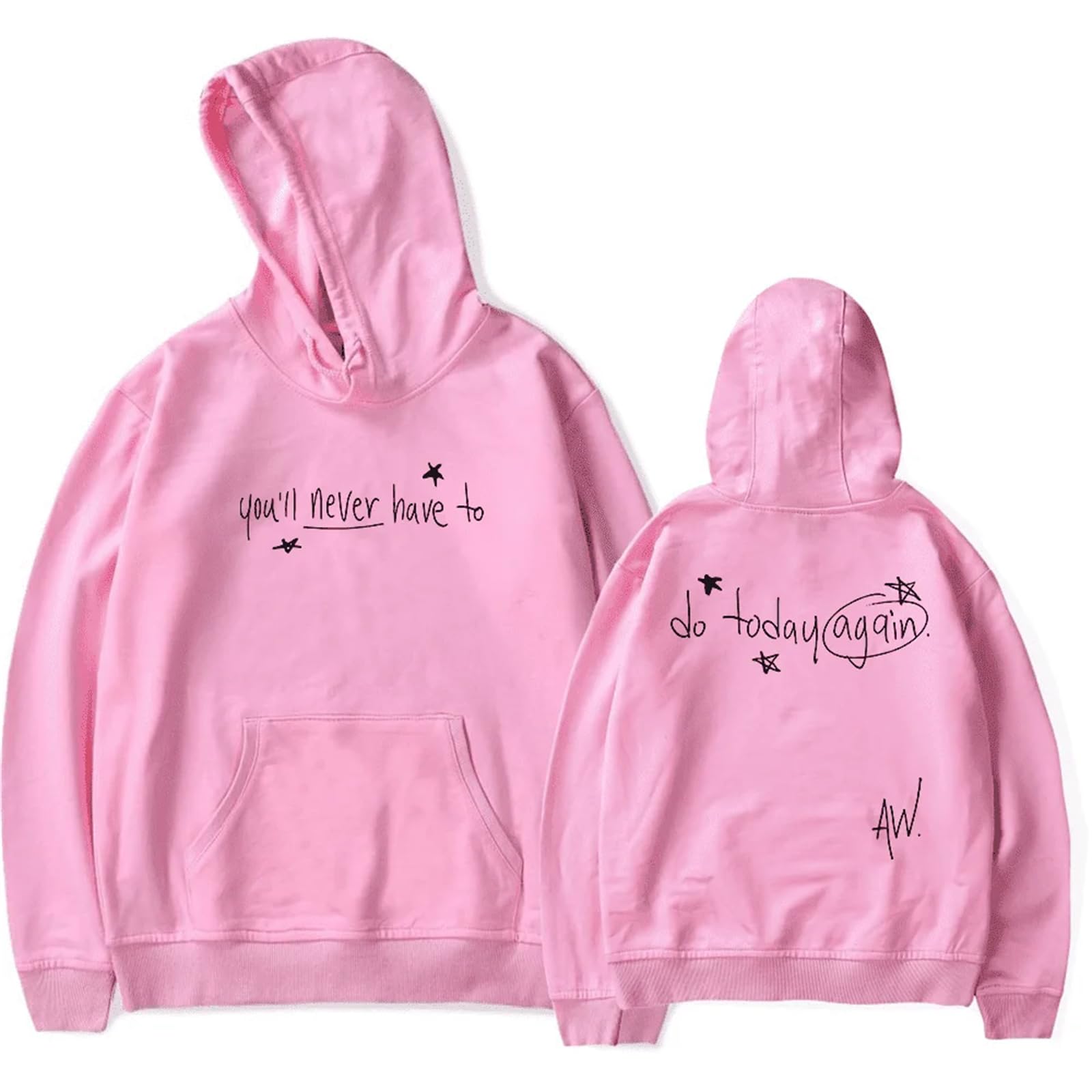 VBPOIYB Women's Men's Pullovers Al-ex War-ren Merch Hoodies Fashion Hooded Casual Street Trend Sweatshirts (Pink,L)
