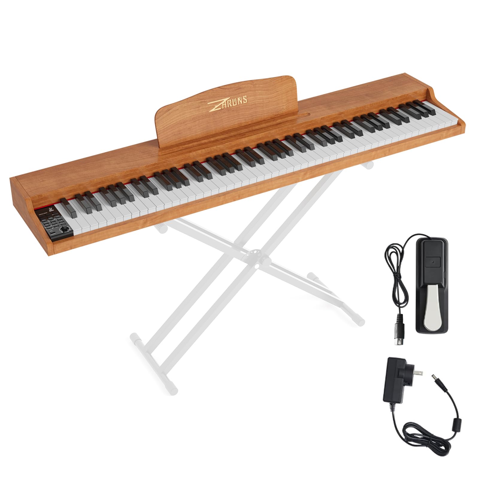 keyboard with weighted keys and pedal 88 Key Piano Sustain Pedal, Power Adapter & Sheet Music Stand Color:Matte White/Prizm Sapphire + Prizm Iced Fahrradhupe Kinder Fahrrad Ballhupe,Kinder member:55832786337960:211 including 13 traditional Chinese