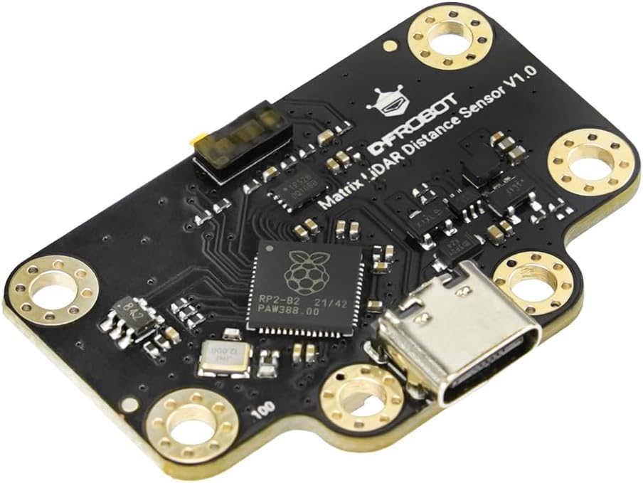 8x8 Matrix ToF 3D Distance Sensor | Onboard RP2040 & VL53L7CX | 64-Pixel Depth Imaging | 3.5m Range & 60° FOV | I2C/UART/USB-C | Compatible with Arduino, Raspberry Pi, ESP32