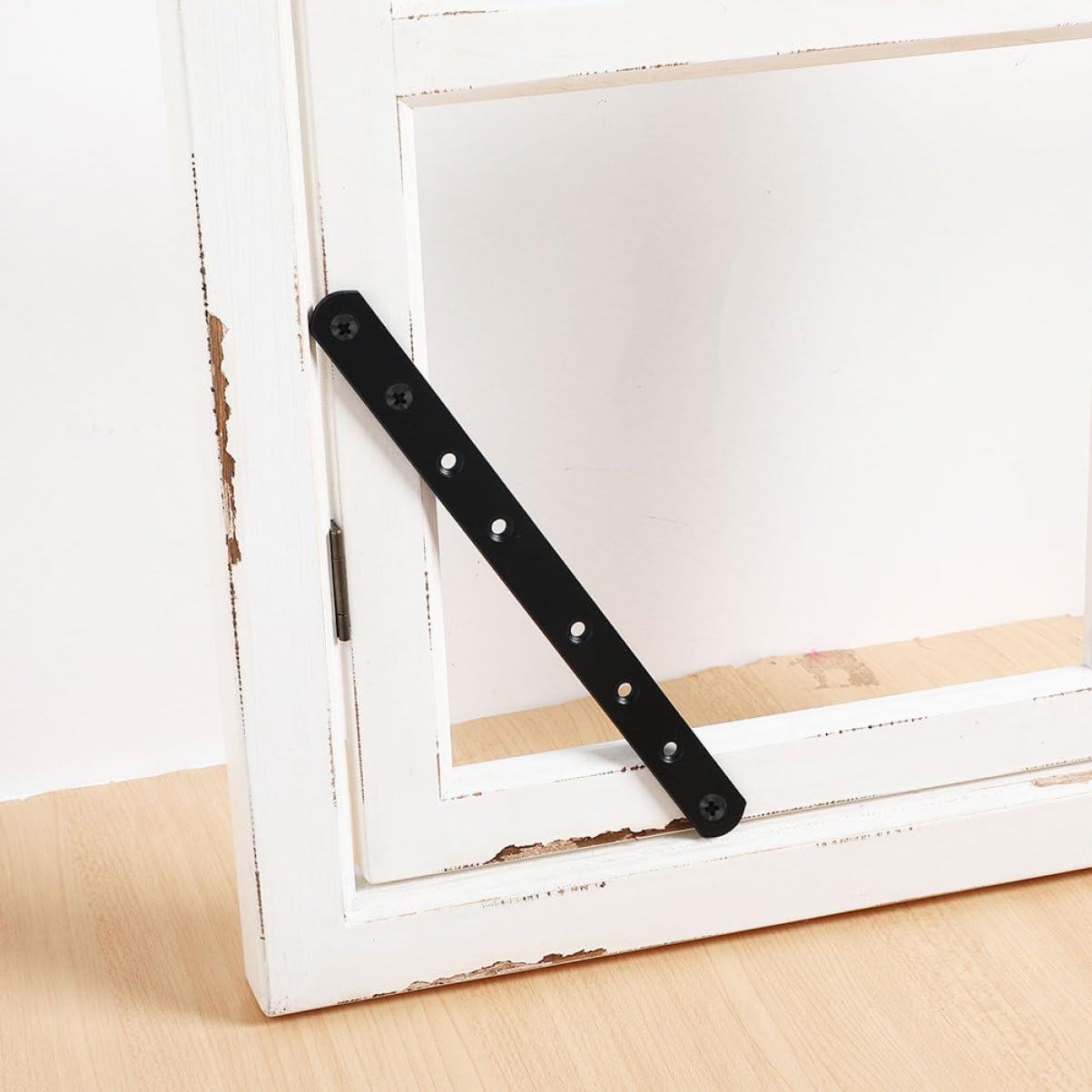 Mikikit Cabinet Corner Brackets Set 6pcs Laminate i Bracket Straight Brace for Support