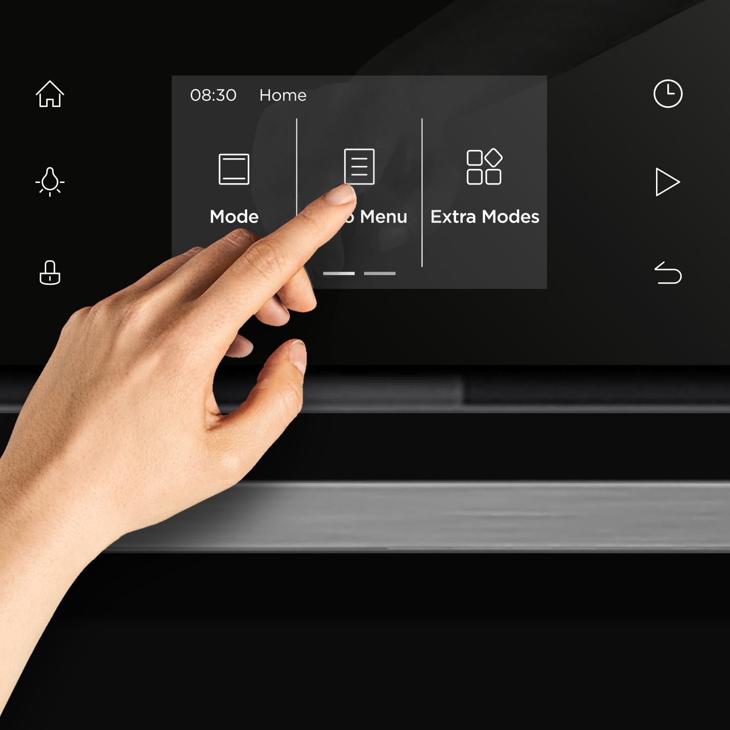 KKT KOLBE Einbaubackofen 60cm | Soft-Close Tür TFT-Touch-Display 72L schwarz Glas Edelstahl | Pizzafunktion Grill Umluft Heißluft | Timer Katalyse Teleskopvollauszüge Wärmeschutzverglasung | EB8017TFT - 4