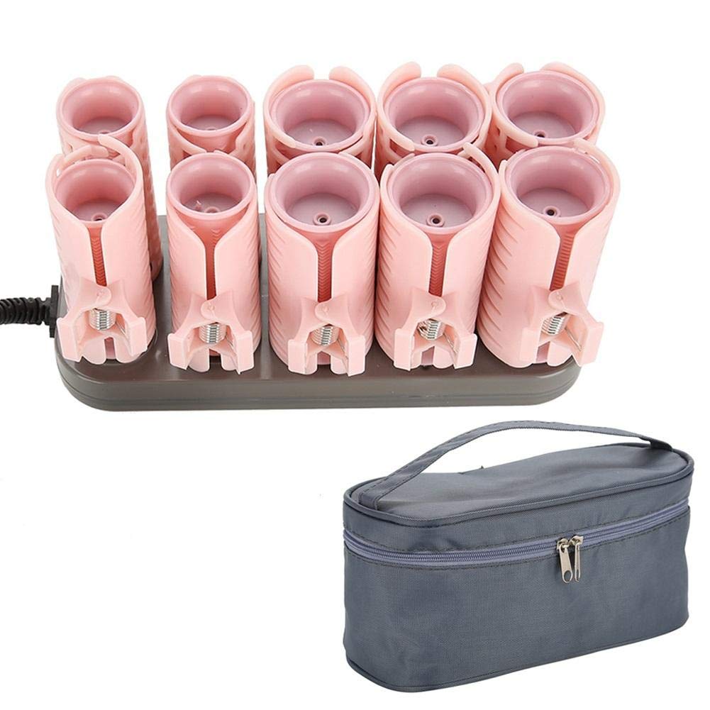Hot Rollers Hair Curlers for Long, Medium and All Hair Rollers Hot Pod, 10pcs Professional Electric Heated Roller Electric Heated Curler Styling Tool[Upgrades ]