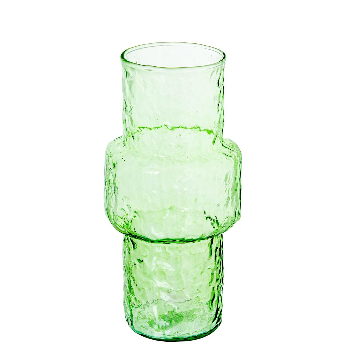 Alexandra House Living Green Glass Vase 14 x 28 cm