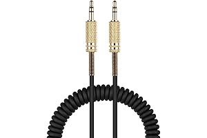 Weishan Coiled Headphone Cable Aux Cord