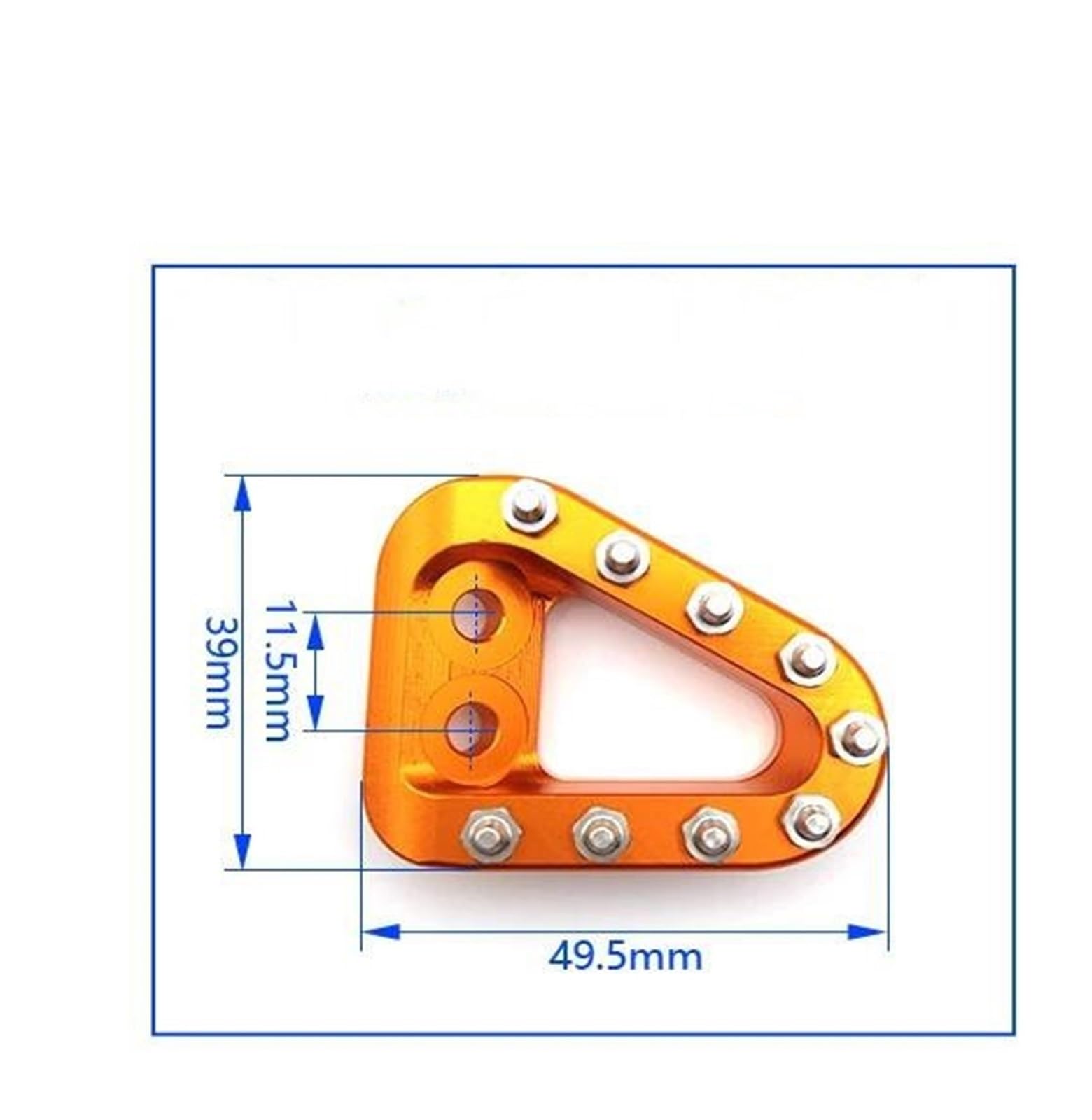 Estensione Pedale Freno Per Husqvarna FX350 FX450 TC125 TE150 TX125 Moto Leva Freno Posteriore Testa Pedale Puntale Pedana(Blu)