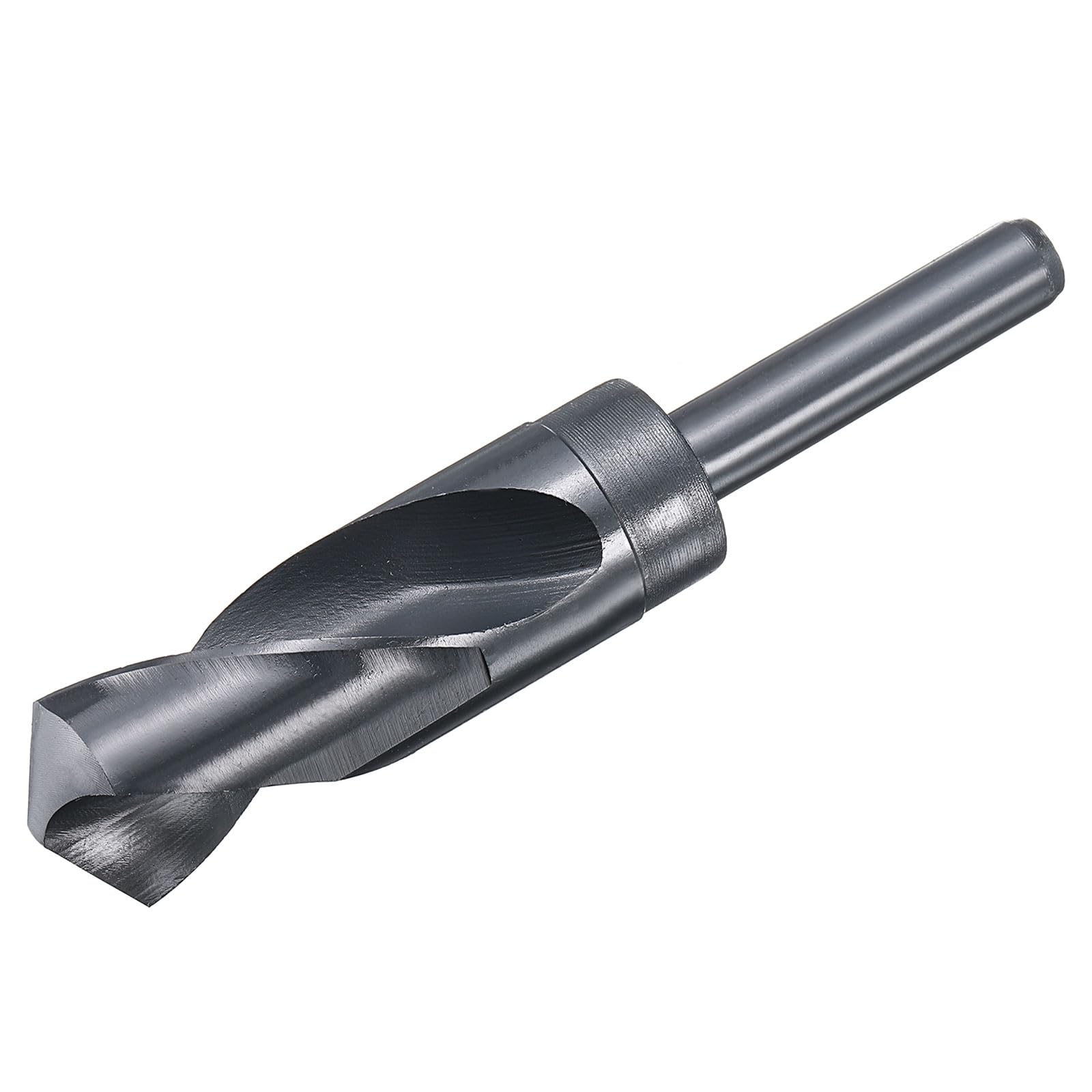 uxcell 28.5mm Drill Bit 1/2" Reduced Shank 4341 High-Speed Twist HSS Nitriding Black 135° for Light-Duty Soft Metal Aluminum Alloy Wood Plastic