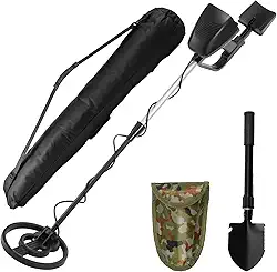 Detector de ouro, kit de detector de metal, comprimento ajustável, detector de ouro leve, detector de ouro para adultos, detector de metais subaquáticos à prova d'água multiuso para adultos e crianças