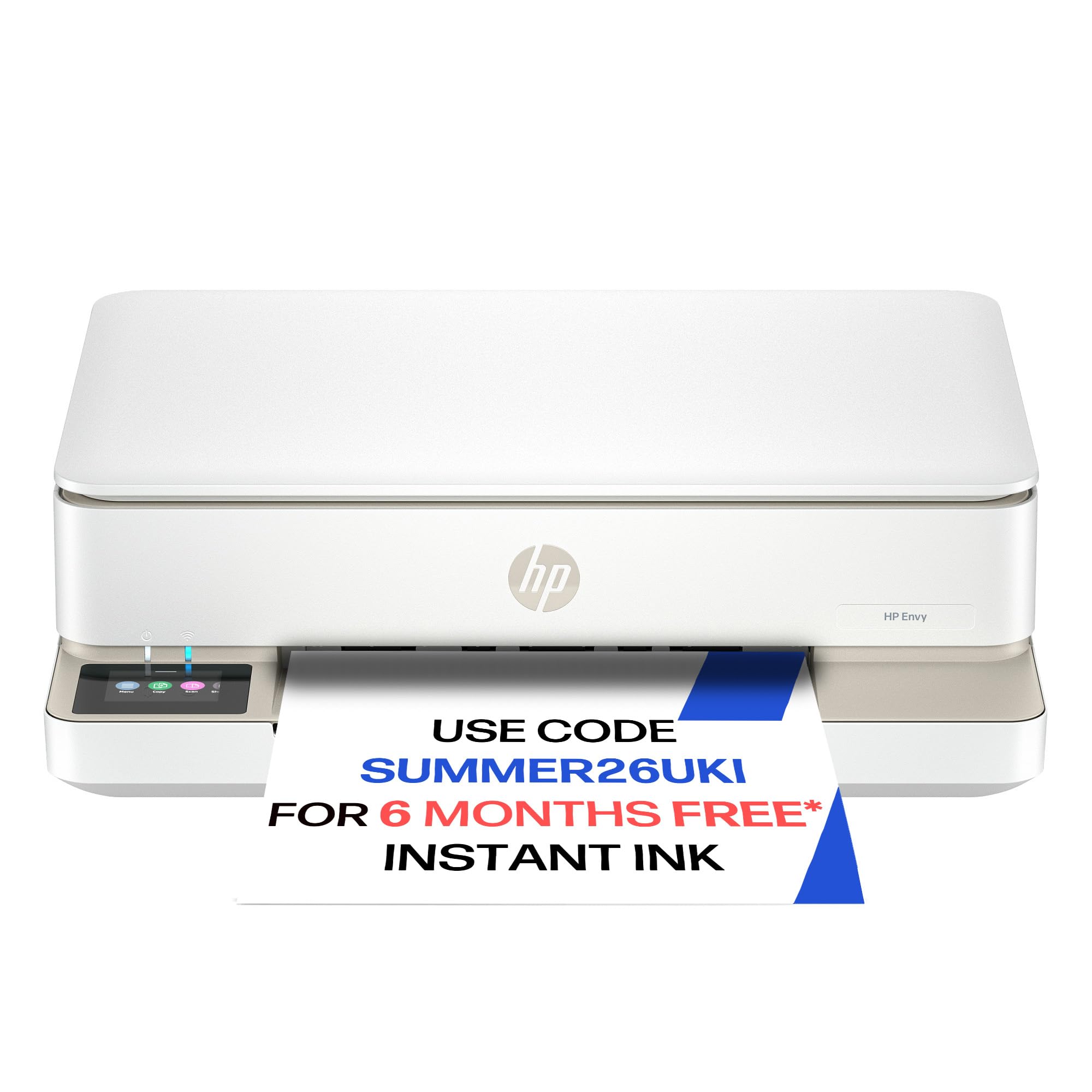 HP Envy 6120e All in One Printer | Perfect for Home | Colour | Wireless | Print, Scan & Copy | 3 Months of free Instant Ink | Easy Setup & Reliable Wi-Fi | White