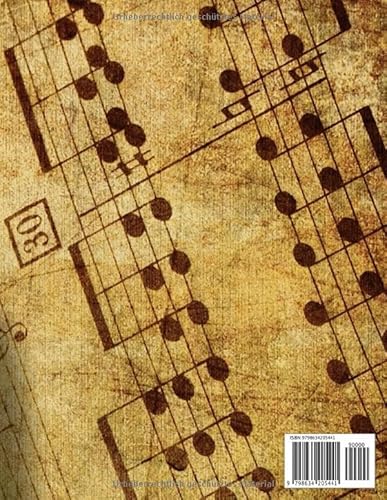 Notenheft: Notenheft,notenblatt leer,notenheft blanko,Dickes Notenbuch - 100 Seiten - hohe Qualität