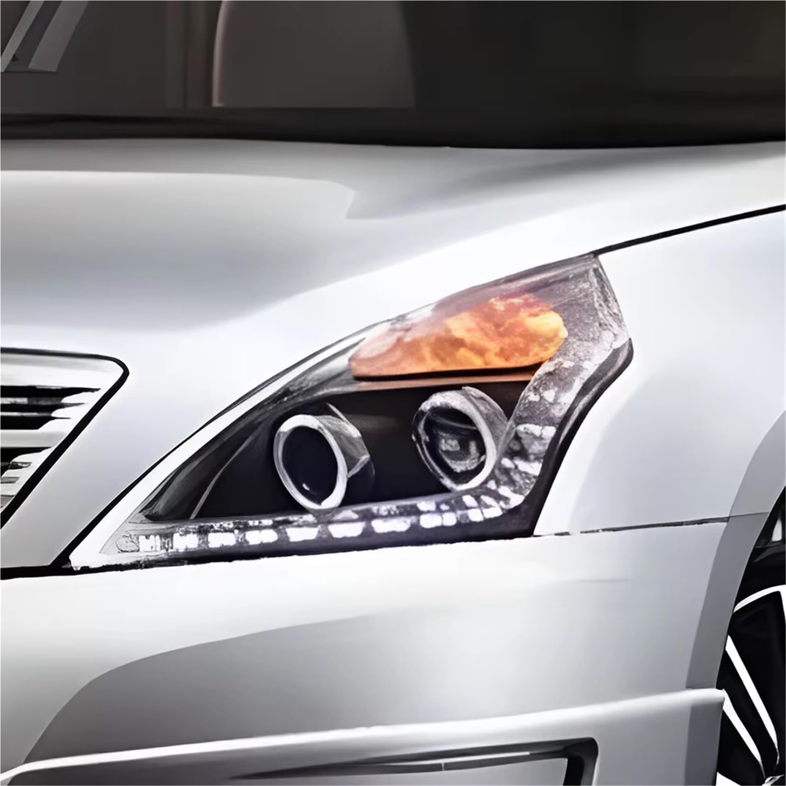 Per Nissan Per Altima 2008-2012 Conjunto Faro Delantero | Fari anteriori Gruppo fari per auto Aggiornamento Accessori per lenti per proiettori doppi
