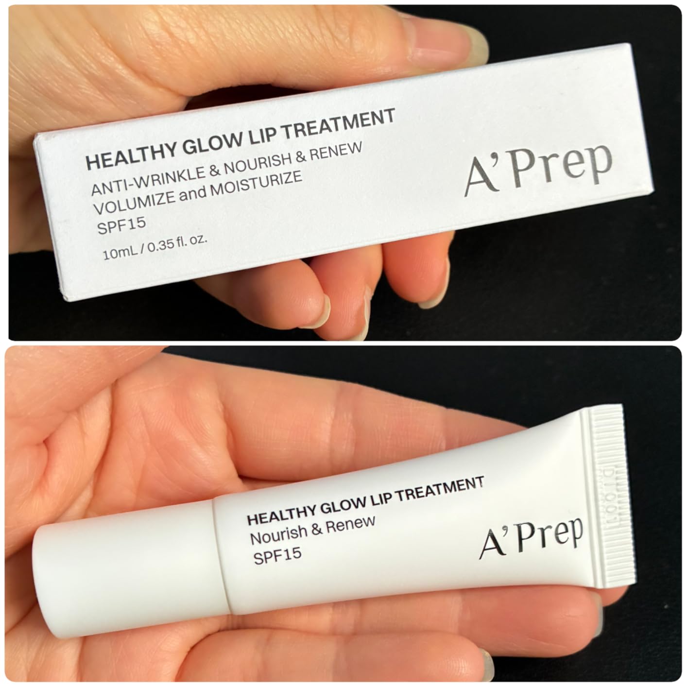 A'Prep Healthy Glow Lip Treatment – Lightweight Moisturizer SPF 15, Non-Sticky Lip Balm for Hydrating & Nourishing Care, Korean Skincare, 10ml 0.34fl. oz