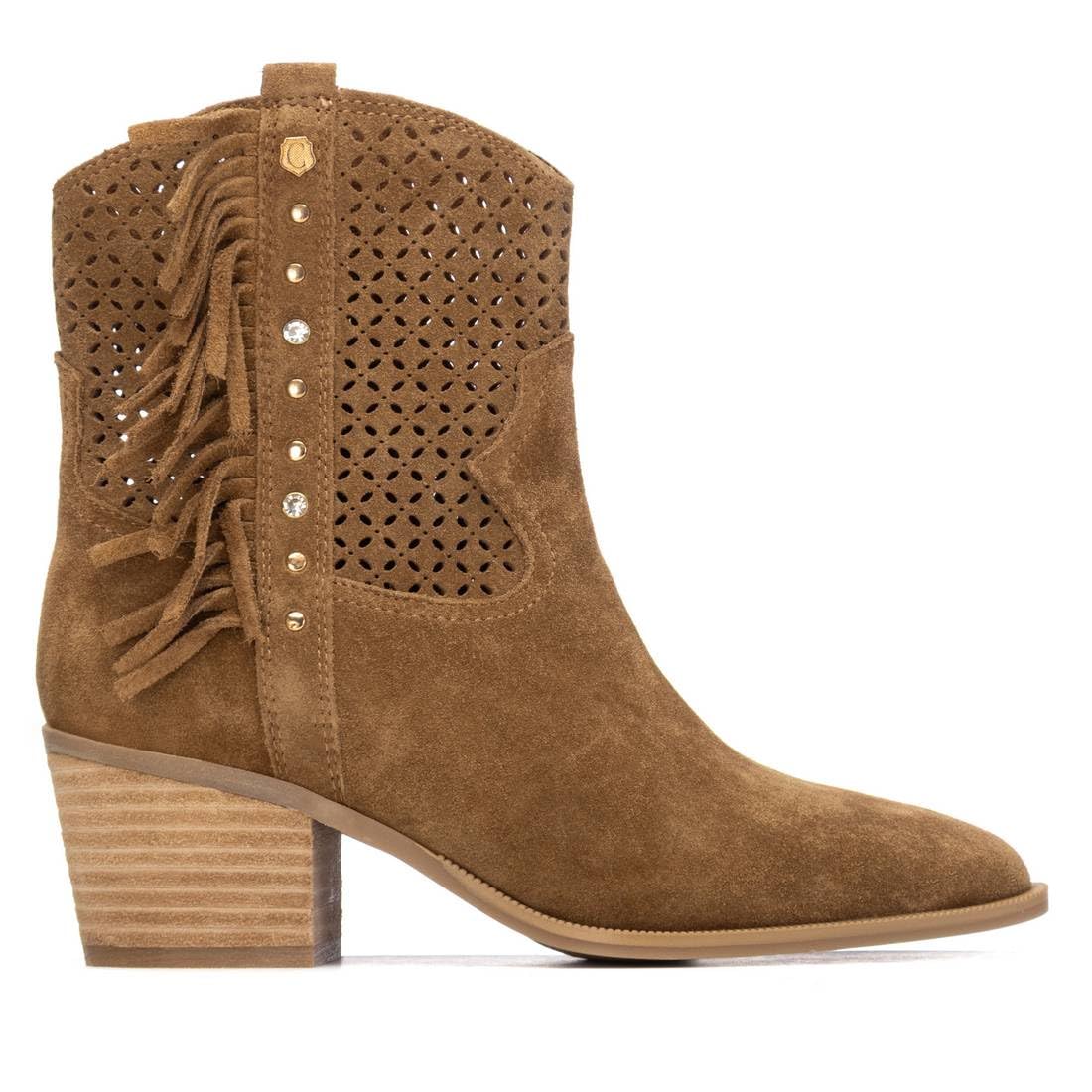Carmela - Botas Camperas Mujer Camel - Calzado Cómodo y Versátil - Moda casual - Modelo 16315003 (Talla 38)