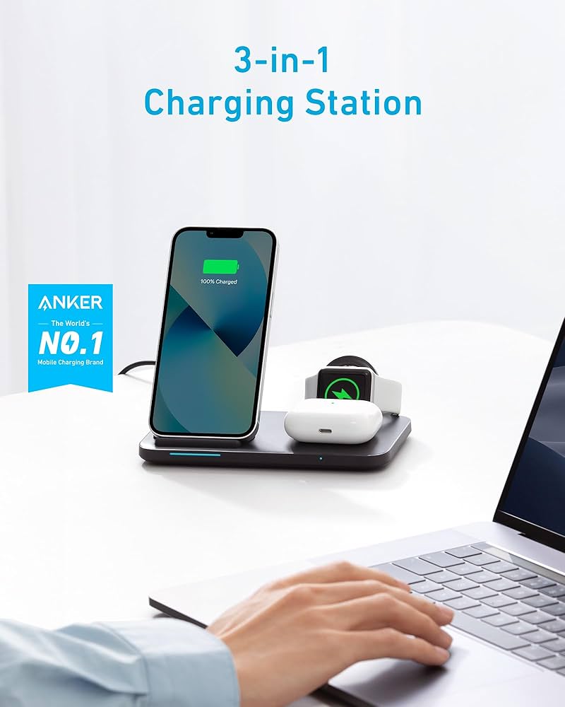 Amazon.com: Anker Wireless Charger Stand, Foldable 3-in-1