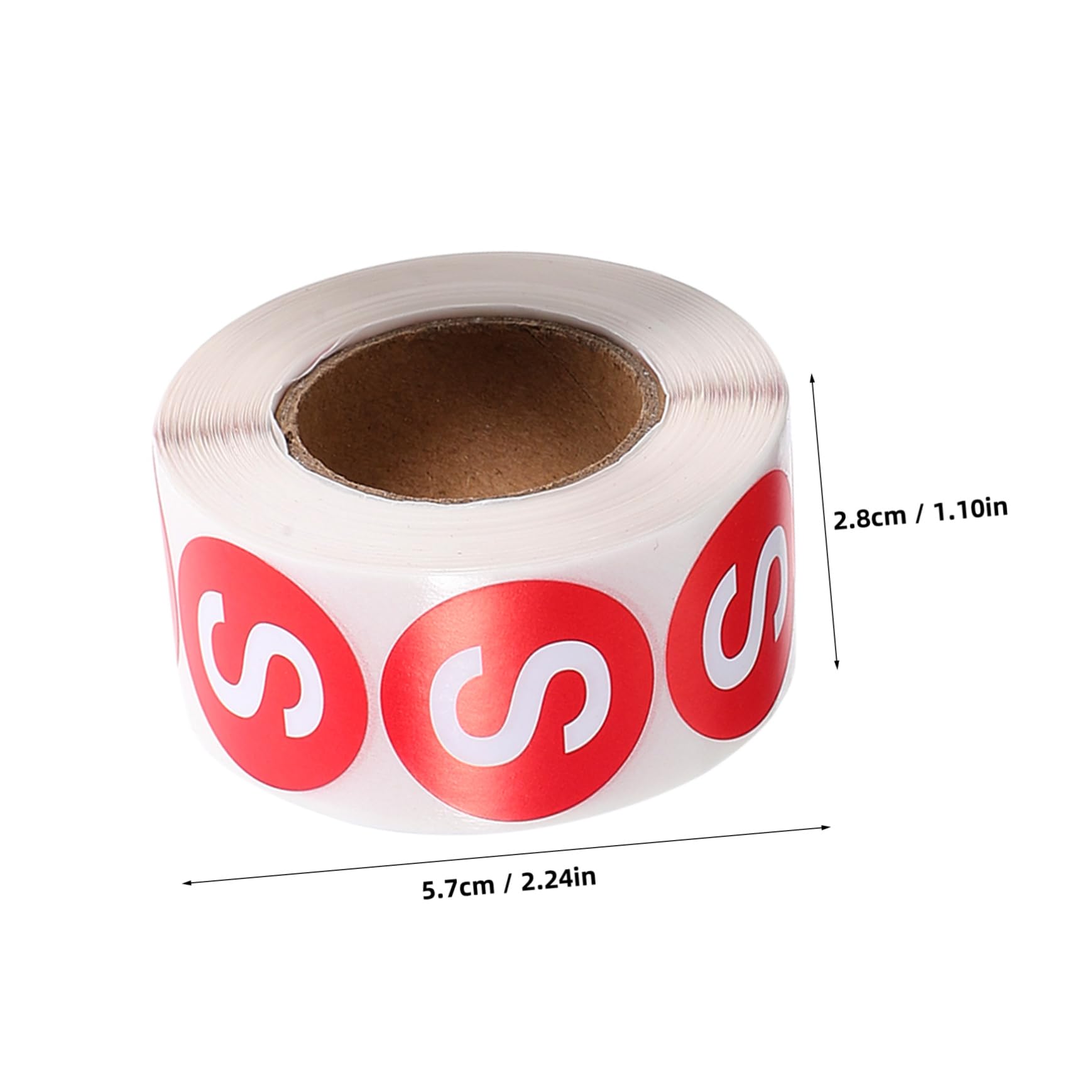 NUOBESTY 14rotoli Etichette Adesive Per Abbigliamento Xs-xxxl Facili Applicare e Retail Etichette Autoadesive Per Design