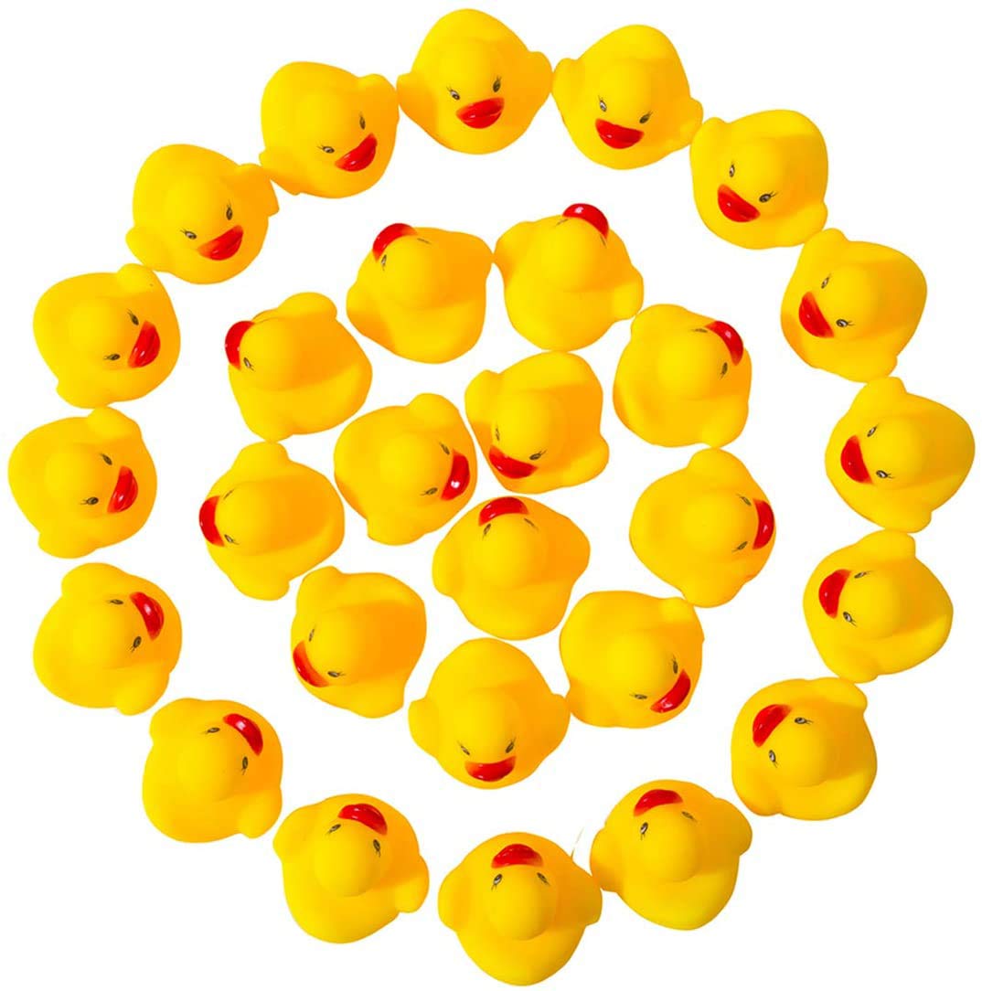 Rubber Ducky Baby Bulk Bath Toy Shower Baby Shower Birthday Party Favors Gift, Set of 50