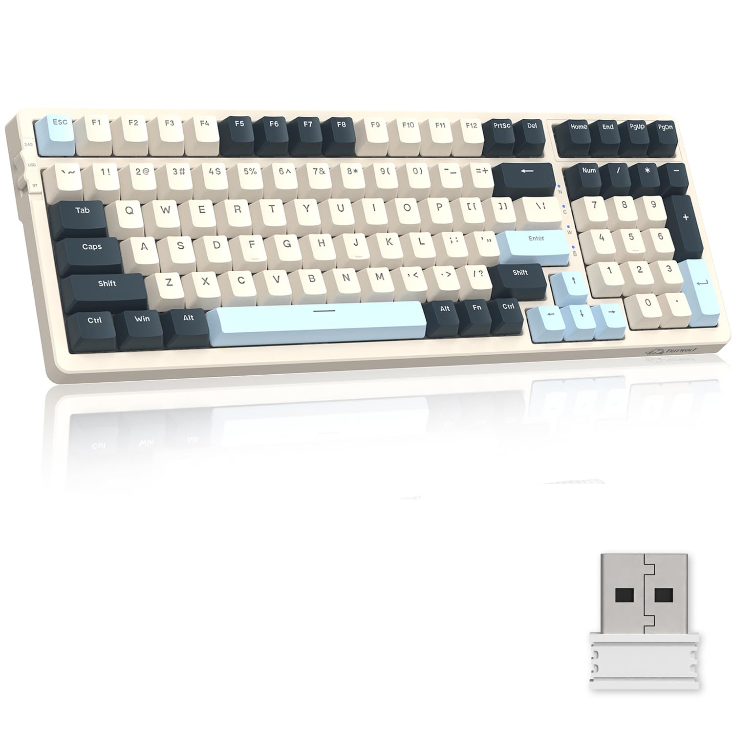 Amazon | MAGIC-REFINERメカニカルキーボード、ワイヤレス