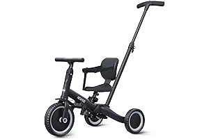 Newyoo 5-in-1 Convertible Toddler Bike with Push Handle