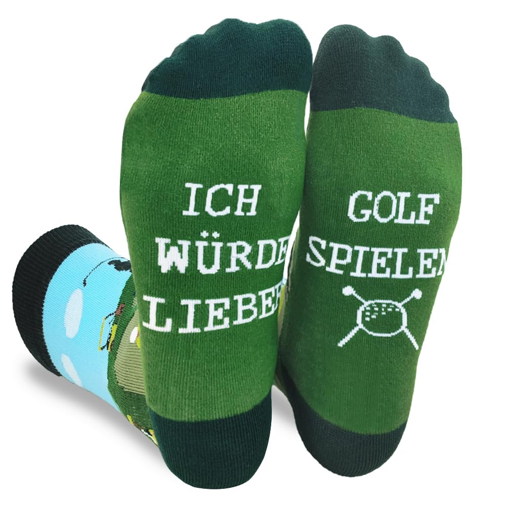 Zemolo vatertagsgeschenk für Papa Opa Lustige Socken mit Spruch 43-46 Geburtstagsgeschenk Fahrrad Golf Socken Männertag Weihnachten Geschenk Herren Socken Valentinstag Geschenke für Männer Jungs
