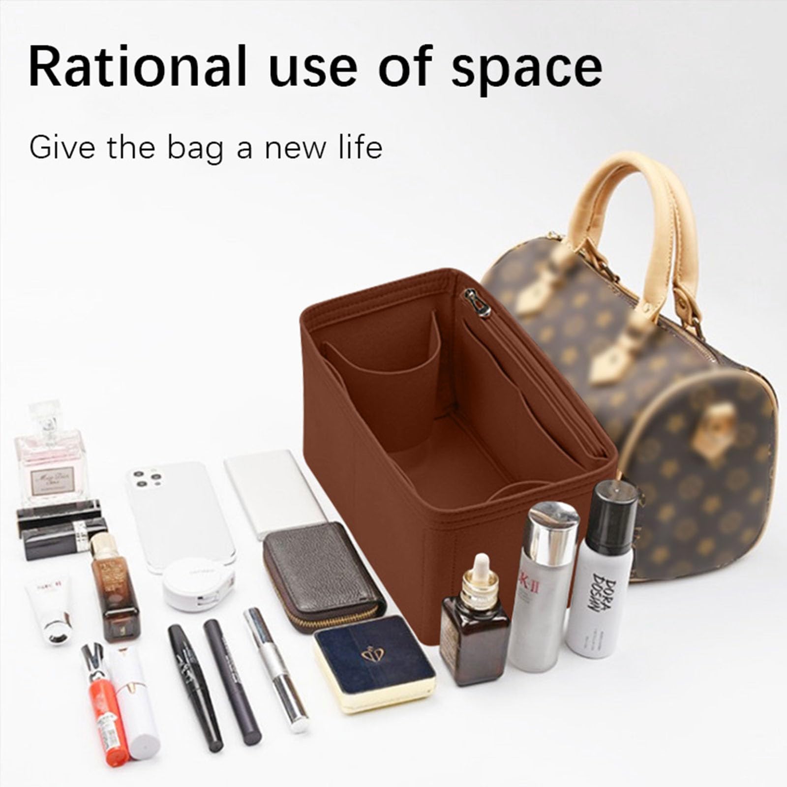 Amazon.com: Lckaey Purse Organizer Insert Fit LV Speedy 20 Tote