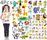 Baby Iron on Transfers Patches Set Kids Appliques Animal Patches for Clothes Girls T-Shirt Cute Cartoon Assorted Patterns DIY Iron on Stickers Clothes Decorations