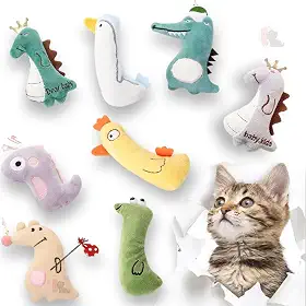 Kit 3 Brinquedos Para Gato Bichinhos Pelúcia Catnip Erva Gato