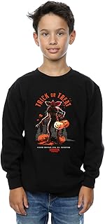 Absolute Cult Netflix Boys Stranger Things Trick Or Treat Demagorgon Sweatshirt Black 7-8 Years