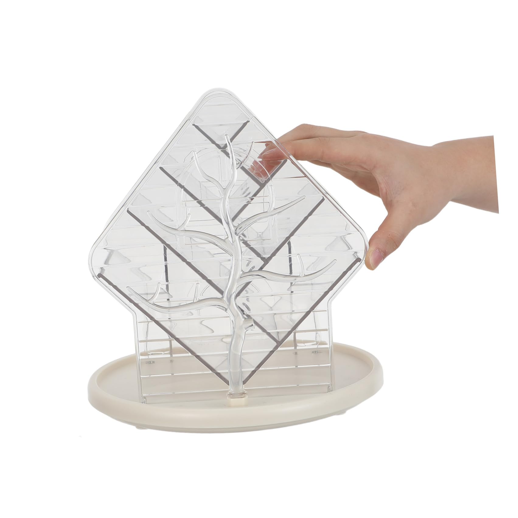 Organizer Cosmetici Girevole 360° in Pet per Tavolo e Vanity