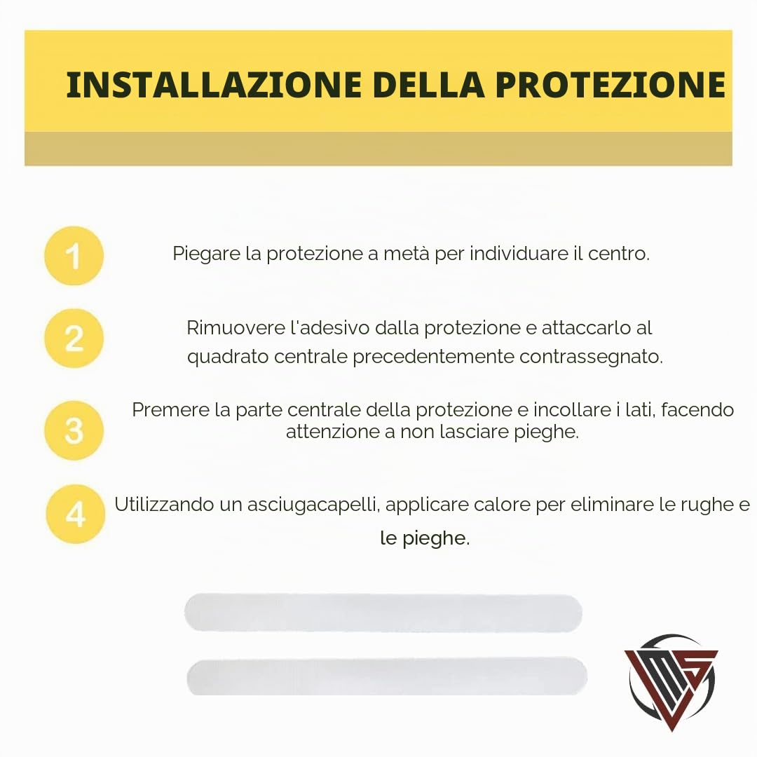 protezione racchetta padel - paracolpi - trasparente confezione da 2 pezzi, con adesivo