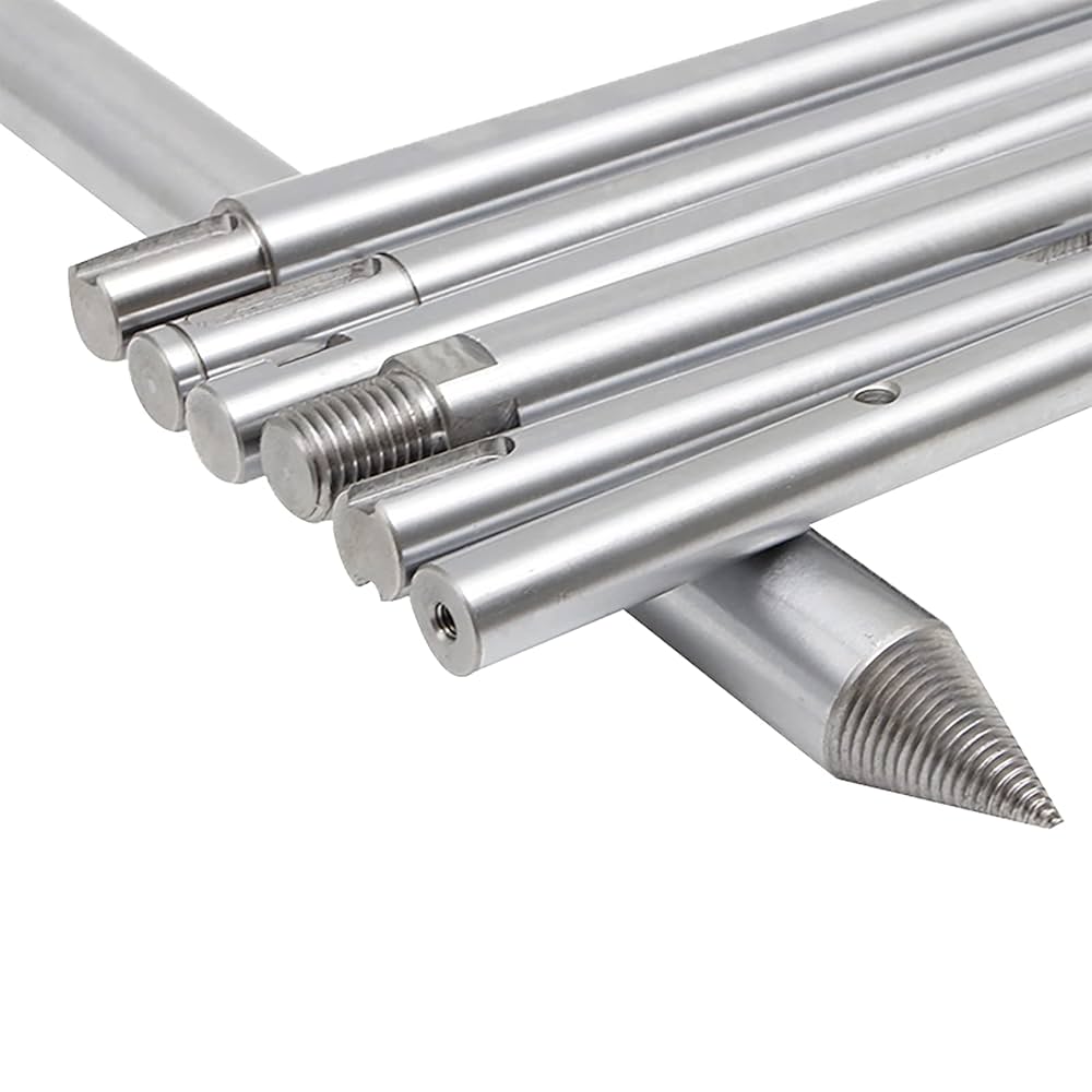 Uxcell 4 Pcs Linear Motion Rod Shaft Guide 6mm X 250mm (0.236" X 9.84