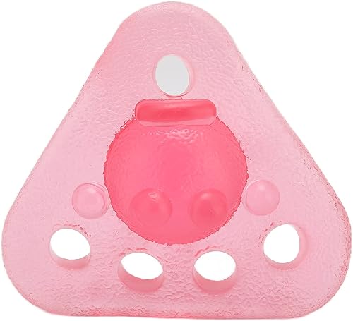 Entrenador de agarre, estirador de dedos TPR triángulo bola agarre entrenador mano estiramiento ejercicio juguete rosa para restaurar lesiones en la