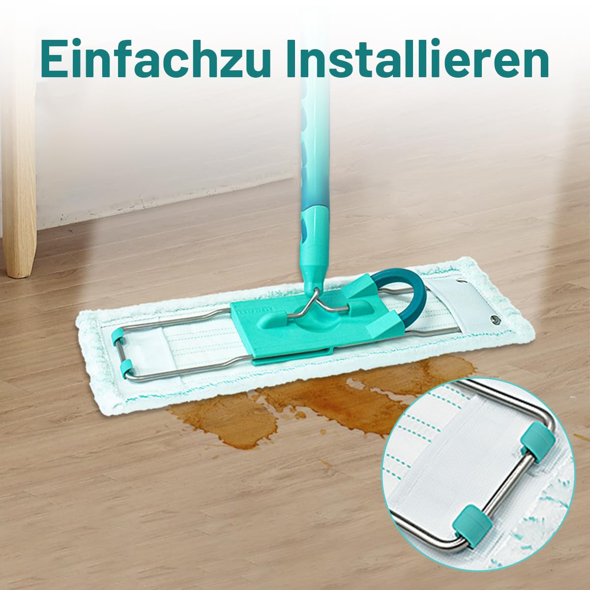 Leifheit Profi XL Micro Duo Fundas de Repuesto para Limpiaparabrisas, Recambio para Leifheit Profi XL Cotton Plus Microfibra