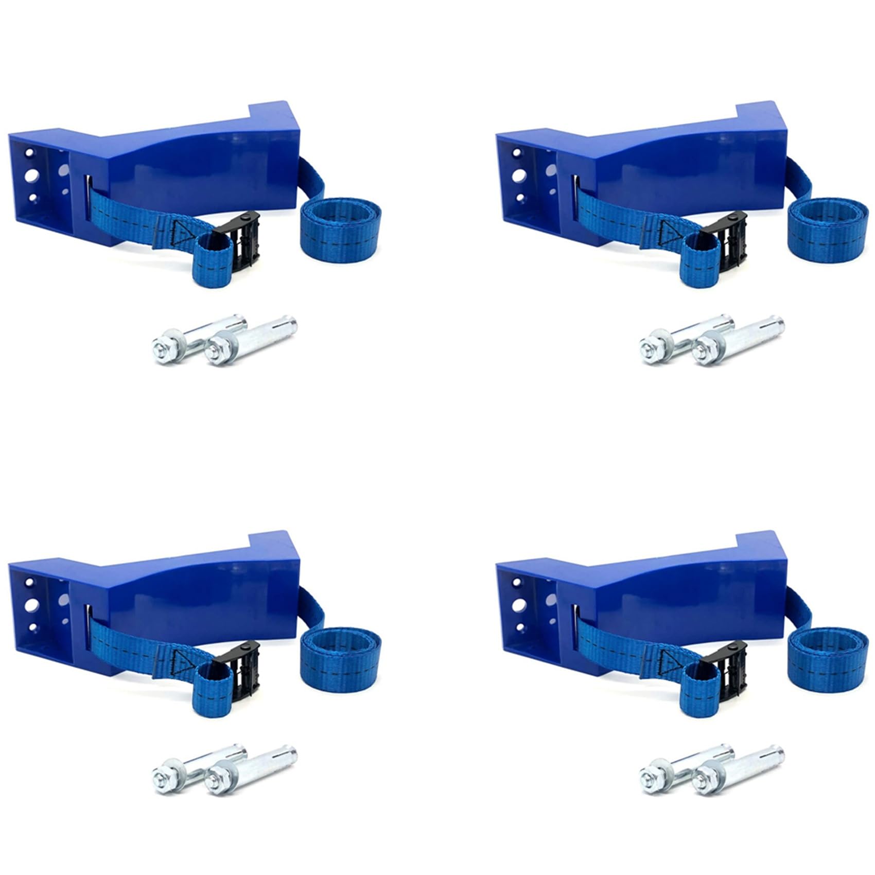 Ctrlzs Blue 4X Cylinder Mounted Bracket Gas Cylinder Bracket Abs Gas Cylinder Holder For Motorhome Rv Caravan,