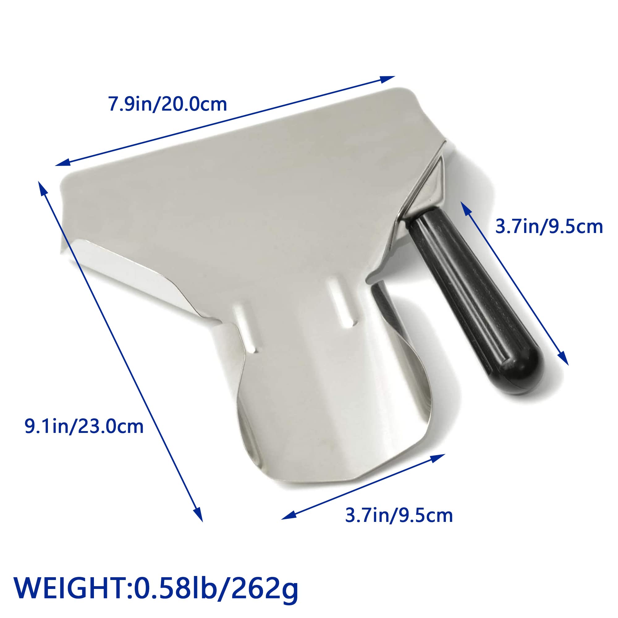 Pala Multiuso per Patatine Pala per Patatine Fritte Patate Fritte Pala per Popcorn Patatine Fritte in Acciaio Inossidabile Home Theater manico singolo, patatine fritte, snack, caramelle, pala