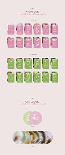 Vista 6 de Dreamus STAYC - WE NEED LOVE 3er álbum individual+póster plegado (LOVE ver.), 6.732 x 6.732 in (L200002455)