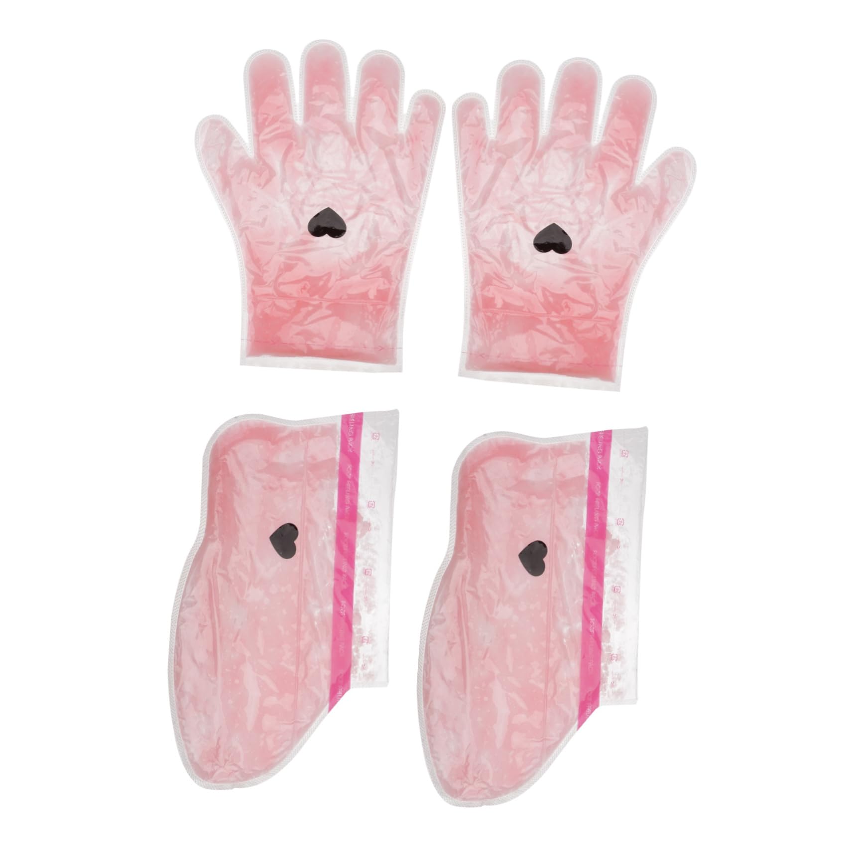 Healeved 2 Pares Guantes De De Cera Calcetines De Cera De Parafina Manopla Aislada Para El Cuidado De La Cera Cubierta De Cera De Manos De Belleza Spa Rojo Cosmético Cera Parafina