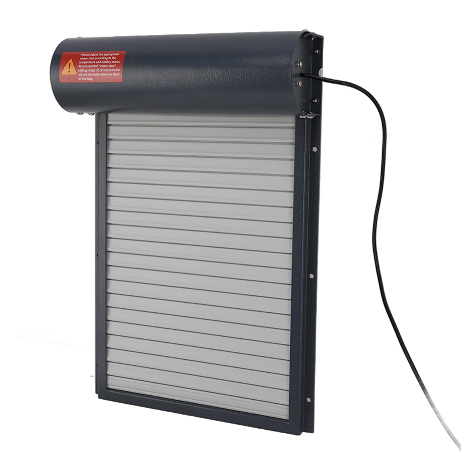 Porta Programmabile per Pollaio con Timer Display LED Modalità Timer Porta Automatica per Pollaio Perfetta per i Proprietari di Anatre Plastica Grigia