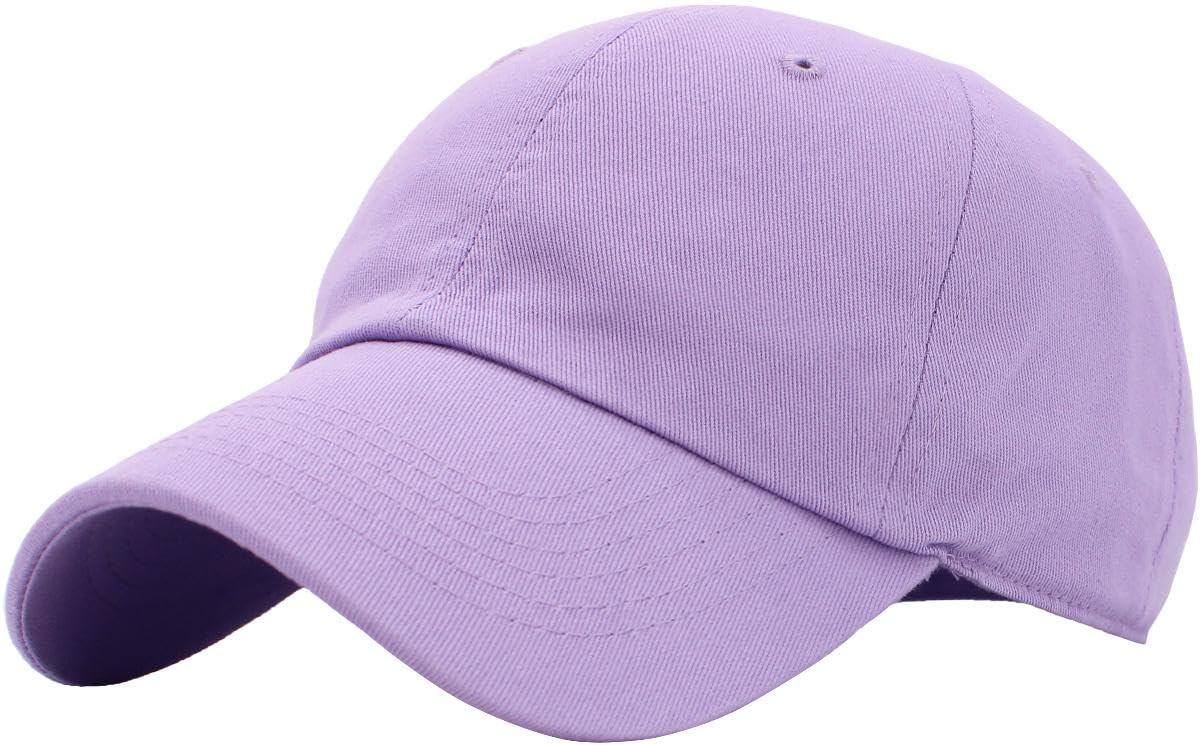 KBETHOS Classic Unisex Cotton Adjustable Low Crown Baseball Cap – Plain Dad Hat