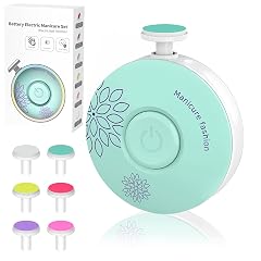 Baby Nail Trimmer Electric Baby Nail File Baby Nail Clippers 6 Grinding Heads Safe Easy Quiet Baby Nail