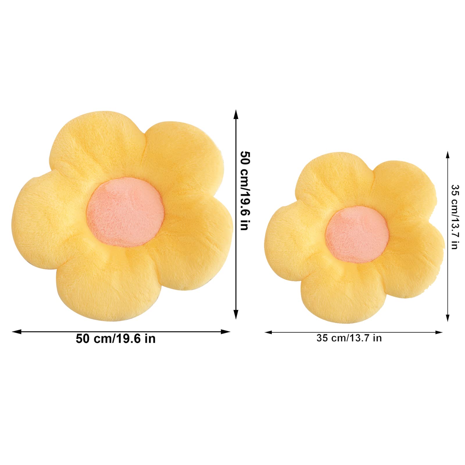 Acquista Cuscino per sedile con fiore margherita farcito da 35 cm, a forma di girasole, per camera da letto per bambini in Italia a partire da 5.7