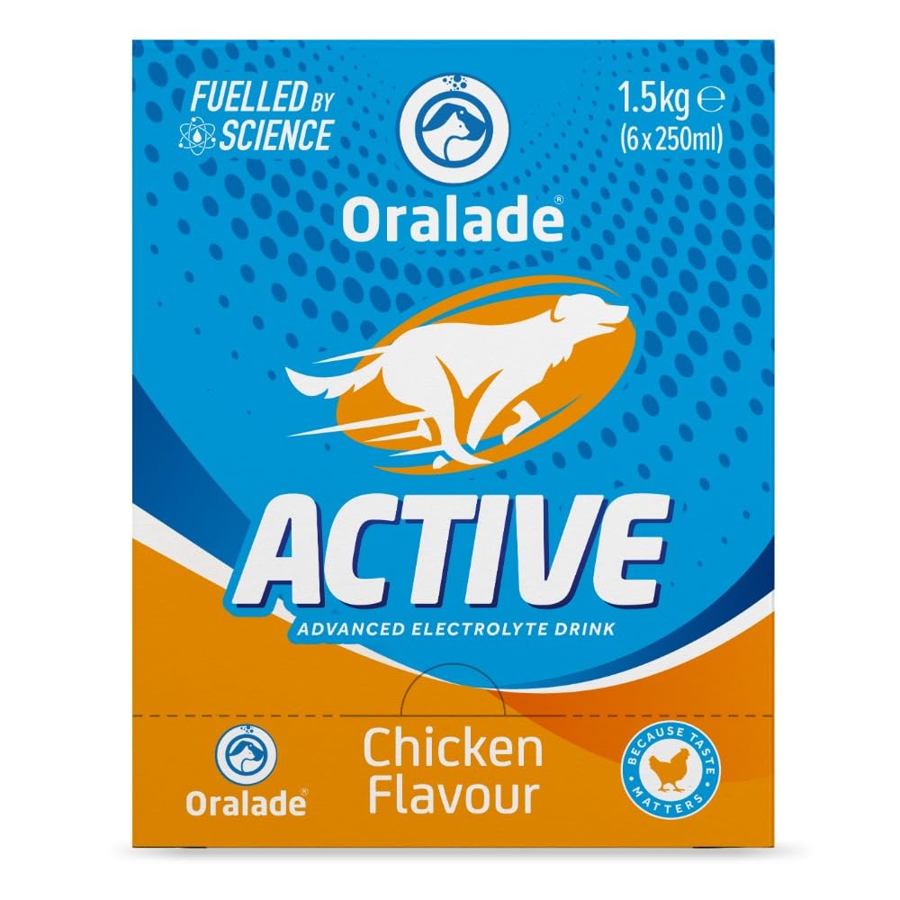 oralade Active Isotonic Hydration Fluid For Dogs Chicken Duck Or Vegetable 250ml (Chicken, 6 Pack)