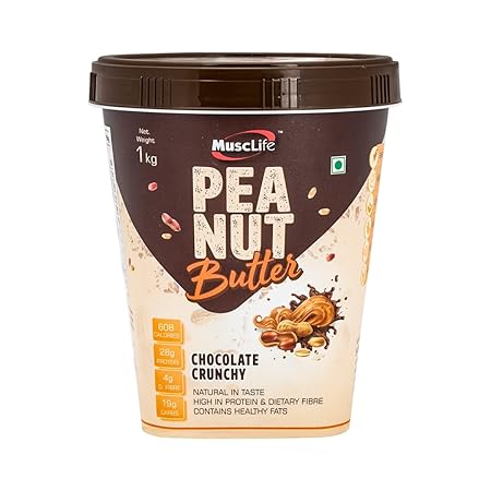 Musclife Chocolate Peanut Butter-1kg (Chocolate Crunchy)