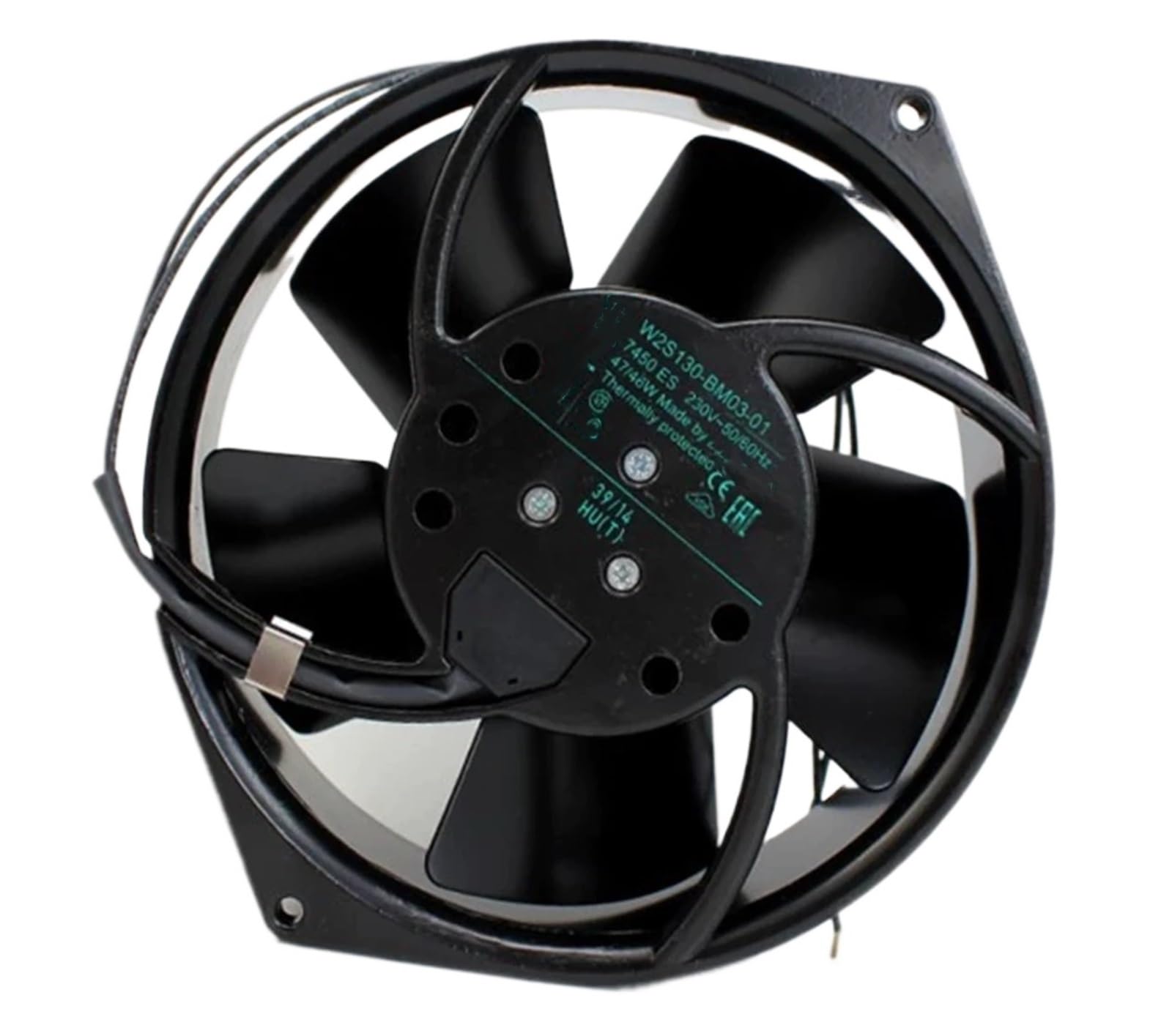 LZIKKGKI Cooling Fan W2S130-BM03-01 7450ES AC 230V 50/60HZ 47/46W 17255 172x150x55MM 2-Wire