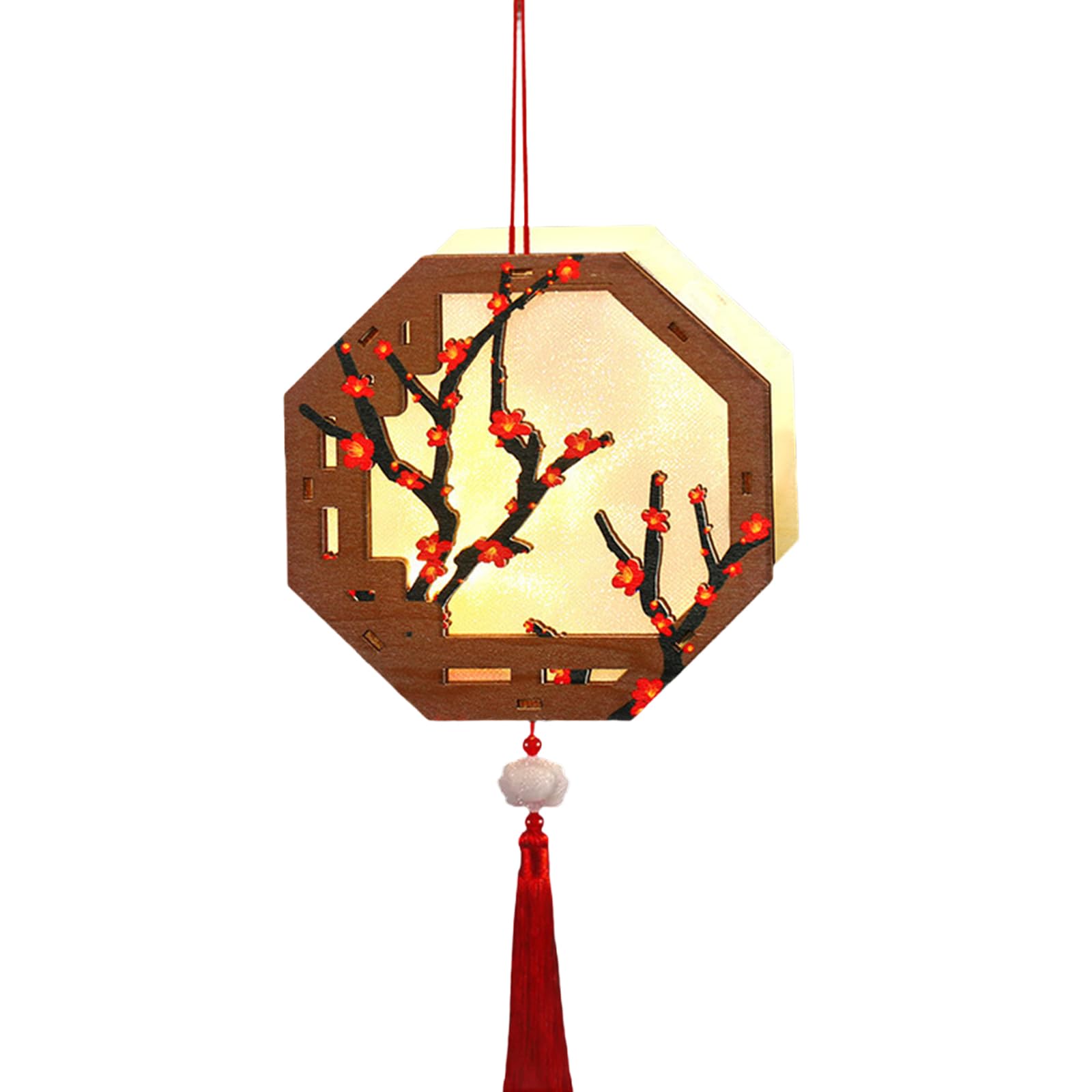 carotoe Lovely Rabbits Light Hanging Decors Portable Autumn Festival Rabbits Light Decoration for Cultural Enthusiasts Button Styles Assembly
