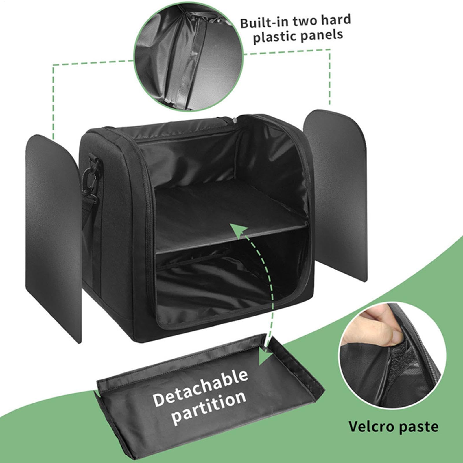 Organizador Portátil De Gorras Bolsa Almacenadora con Asa para Gorras Gran | Estuche Sombrero Para Viajes Y Traslados