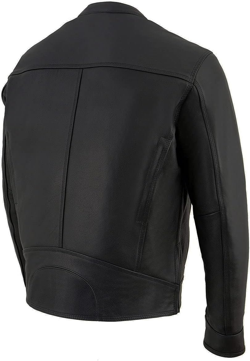 Milwaukee Leather Men's Classic Premium Leather Motorcycle Jacket with COOL-TEC Climate Control Treatement - Image 7