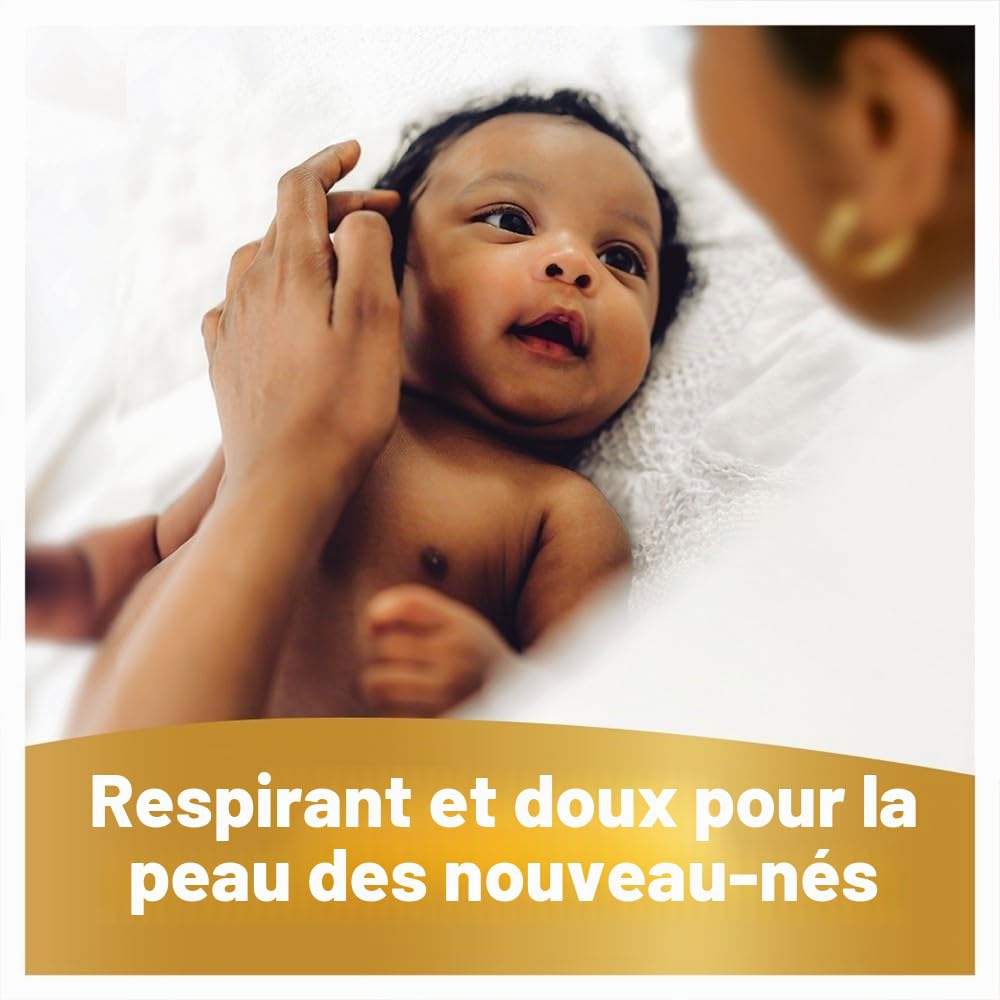 Pampers Premium Care, Taille 0, 30 couches, 3 kg, meilleur confort et protection des peaux sensibles de Pampers