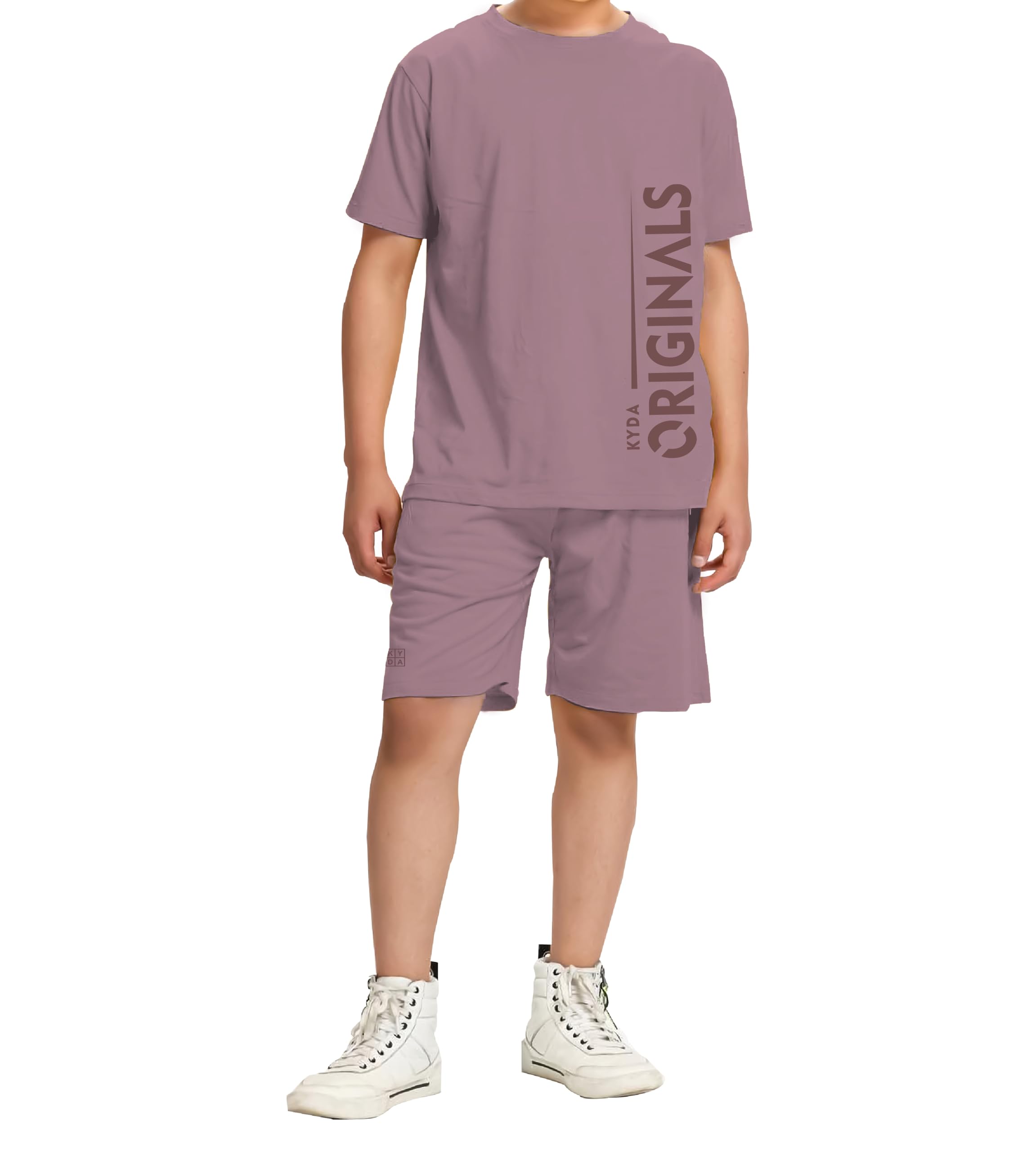 KYDA KIDS Completo t-shirt e pantaloncini 100% puro cotone bambino