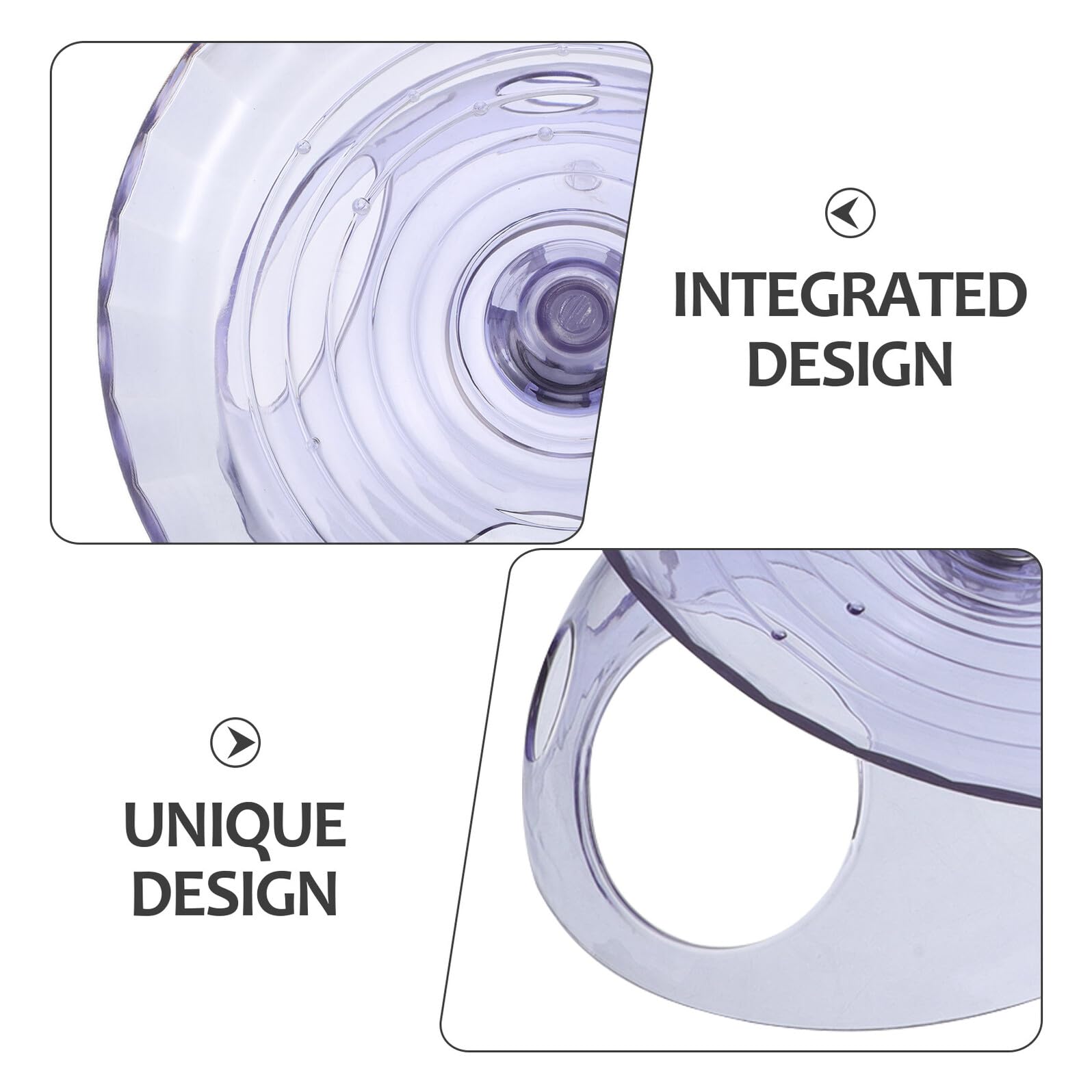 Ruedas de Ejercicio Silenciosas para Hámster con Base, Plástico Resistente, Rueda Plana con Casa Refugio Integrada, Transparente Azul y Rosa, Juego 3 Piezas para Mascotas