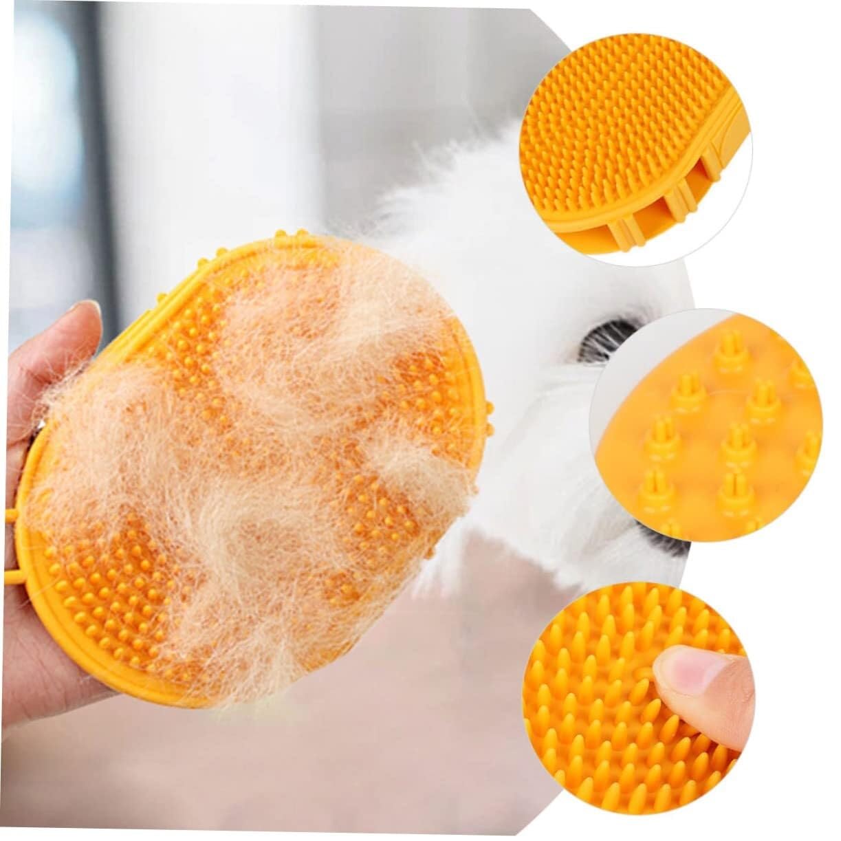POLGDW 10 pezzi Spazzola for la pulizia degli animali domestici Spazzola for cani a pelo corto 2 in 1 Spazzola for peli di animali domestici Cucciolo Gatto Fornitura Spazzola for la pulizia multifunzi